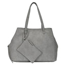 BGA82725 Three Compartment Weekender/Shoulder Bag w/ Pouch - MiMi Wholesale