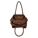 BGO3313 3 Compartment Braided Shoulder Strap Tote Bag - MiMi Wholesale