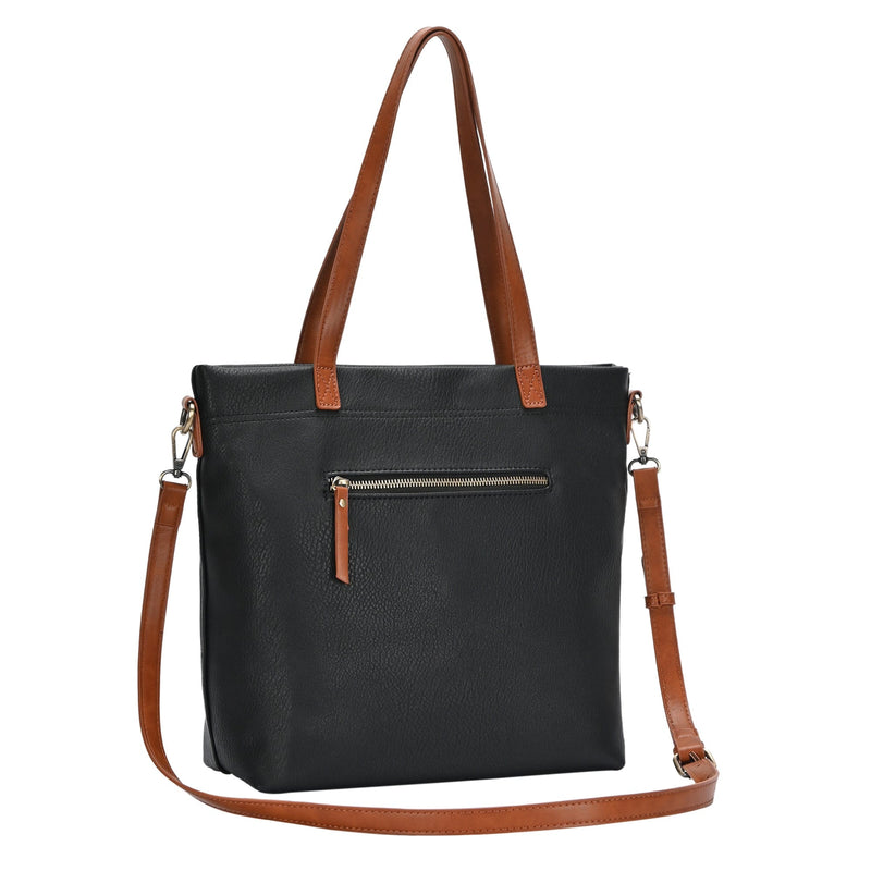 BGO82719 Addison Vegan Leather Tote Bag - MiMi Wholesale