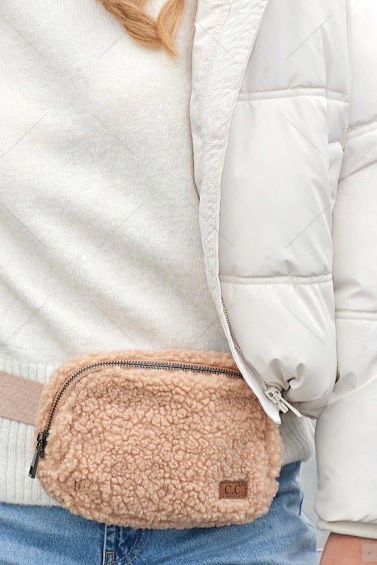 BGS0057 Nina Sherpa Fleece Fanny Pack - MiMi Wholesale
