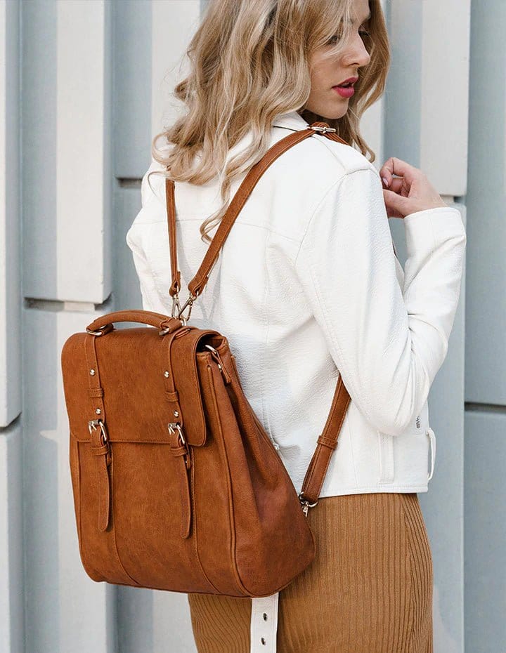 BGS44028 Buckle Flap Over Fashion Backpack - MiMi Wholesale