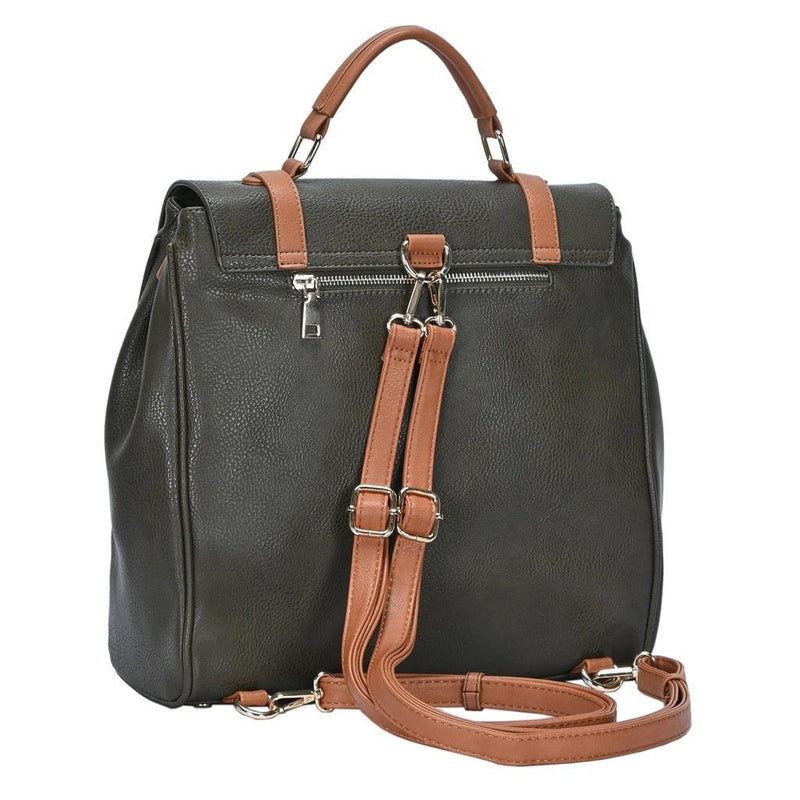 BGS44028 Buckle Flap Over Fashion Backpack - MiMi Wholesale