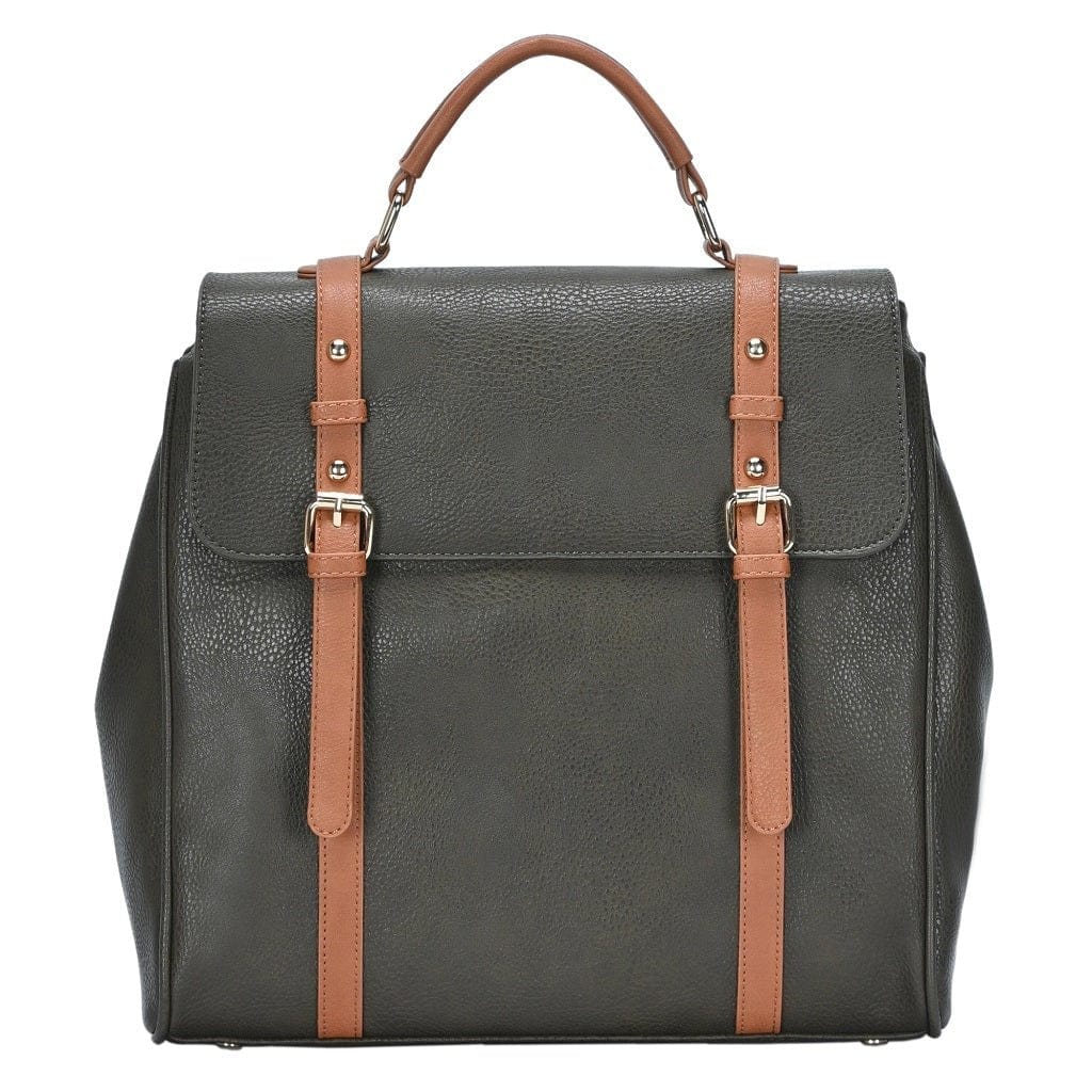 BGS44028 Buckle Flap Over Fashion Backpack - MiMi Wholesale