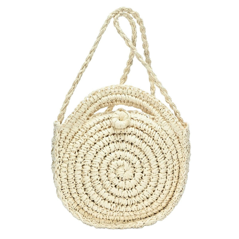 BGS81985 Round Straw Crossbody Bags - MiMi Wholesale