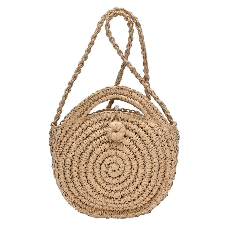 BGS81985 Round Straw Crossbody Bags - MiMi Wholesale