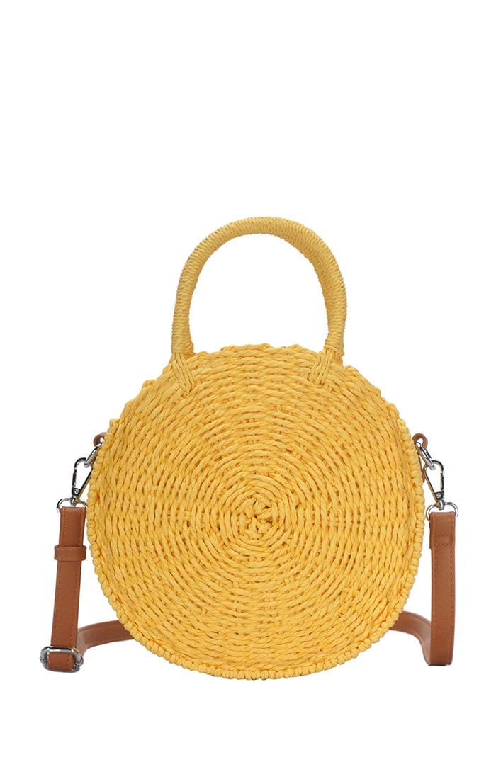 BGS82626 Circle Straw Crossbody - MiMi Wholesale