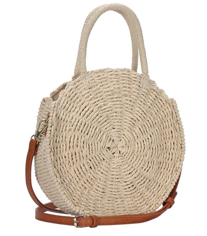 BGS82626 Circle Straw Crossbody - MiMi Wholesale