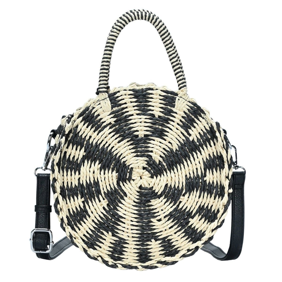 BGS82626 Circle Straw Crossbody - MiMi Wholesale