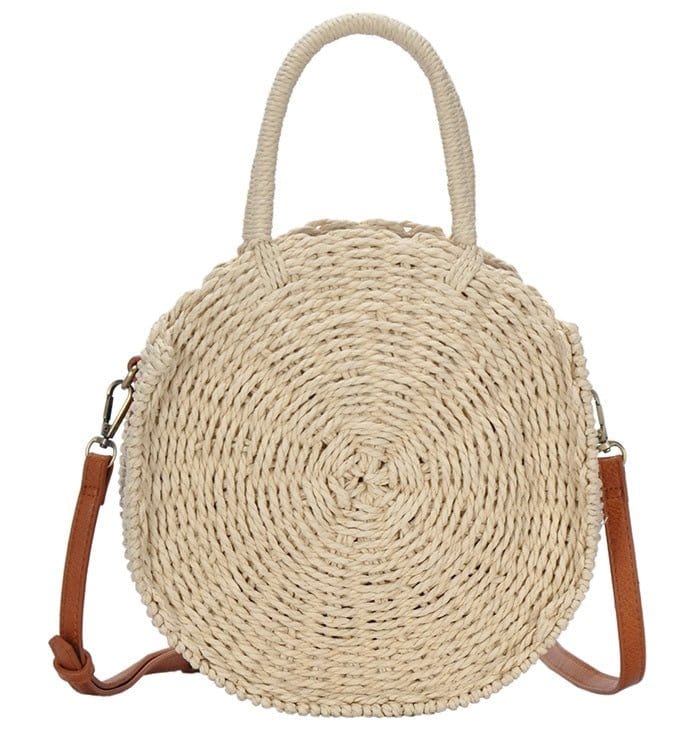 BGS82626 Circle Straw Crossbody - MiMi Wholesale