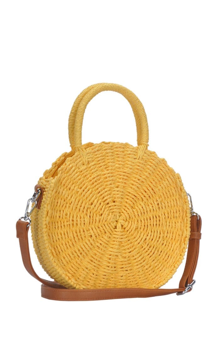 BGS82626 Circle Straw Crossbody - MiMi Wholesale