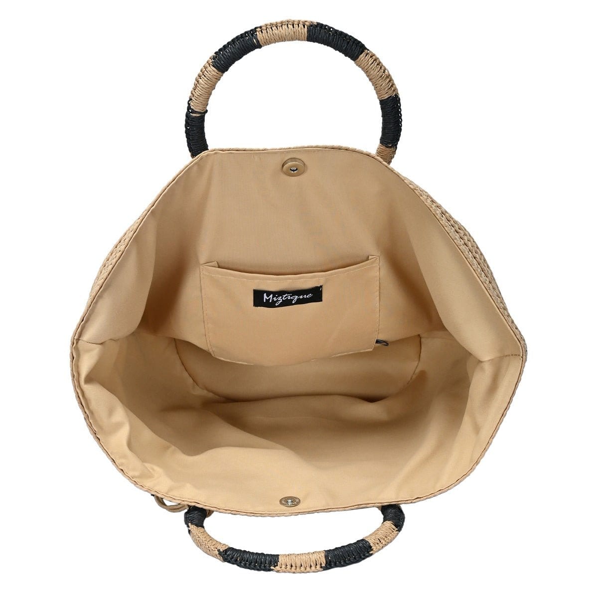 BGT2757 Circle Handle Straw Bags w/ Tassel - MiMi Wholesale