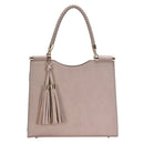 BGT2961 Structured Stylish Double Tassel Satchel Bag - MiMi Wholesale