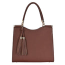 BGT2961 Structured Stylish Double Tassel Satchel Bag - MiMi Wholesale