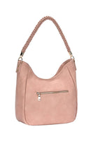 BGT3092 Monogrammable Braided Handle Hobo Bag - MiMi Wholesale