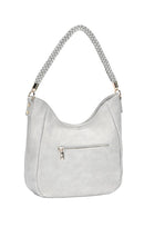 BGT3092 Monogrammable Braided Handle Hobo Bag - MiMi Wholesale