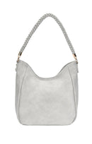 BGT3092 Monogrammable Braided Handle Hobo Bag - MiMi Wholesale