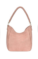 BGT3092 Monogrammable Braided Handle Hobo Bag - MiMi Wholesale