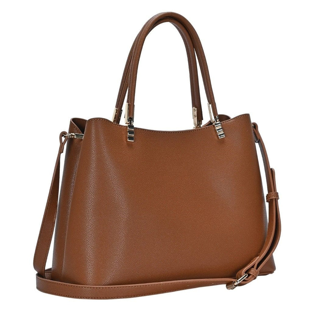 CLUBHAUS 目土バッグ　ブラウン BGT3164 Two Compartment Structured Top Handle Handbag/Satchel