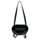 BGT4156 Rattan Leather trim Tote - MiMi Wholesale