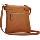 BGT45271 Three Compartment Buckles & Zipper Crossbody - MiMi Wholesale