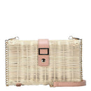 BGT4554 Rattan Crossbody Bag - MiMi Wholesale