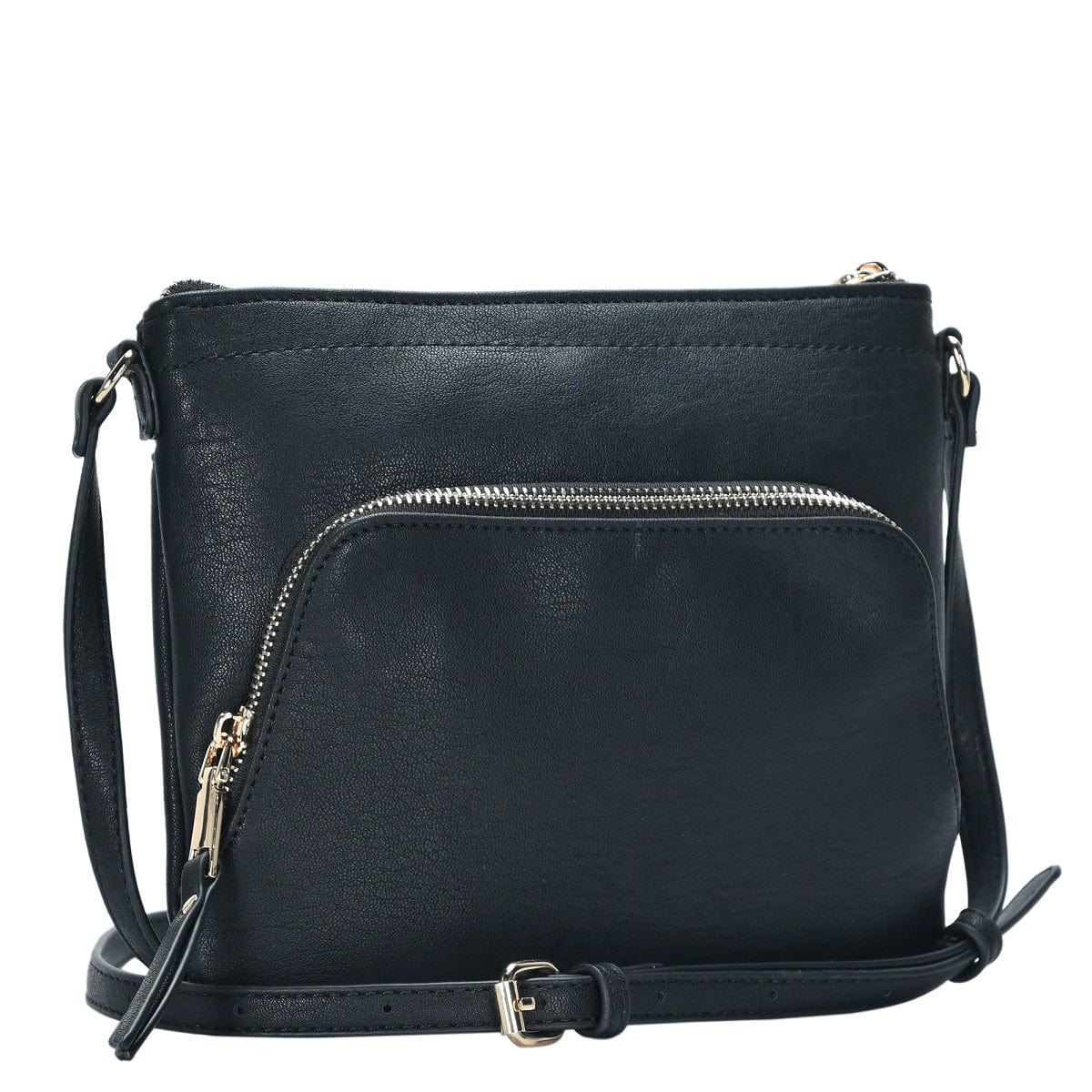 BGT5449 Multi Pockets Crossbody w/Front & Back Zippers - MiMi Wholesale