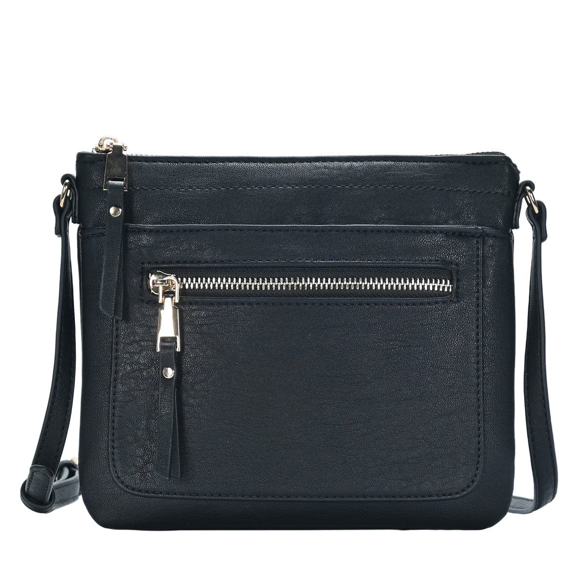 BGT5449 Multi Pockets Crossbody w/Front & Back Zippers - MiMi Wholesale