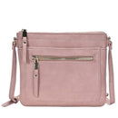 BGT5449 Multi Pockets Crossbody w/Front & Back Zippers - MiMi Wholesale