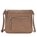 BGT5449 Multi Pockets Crossbody w/Front & Back Zippers - MiMi Wholesale