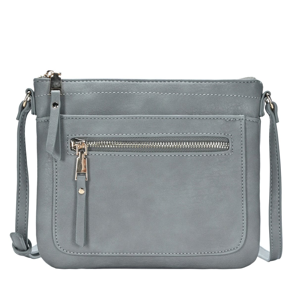 BGT5449 Multi Pockets Crossbody w/Front & Back Zippers - MiMi Wholesale