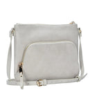 BGT5449 Multi Pockets Crossbody w/Front & Back Zippers - MiMi Wholesale
