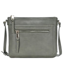 BGT5449 Multi Pockets Crossbody w/Front & Back Zippers - MiMi Wholesale