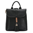 BGT59001 Fold Over Tassel Clasp Backpack - MiMi Wholesale