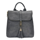 BGT59001 Fold Over Tassel Clasp Backpack - MiMi Wholesale