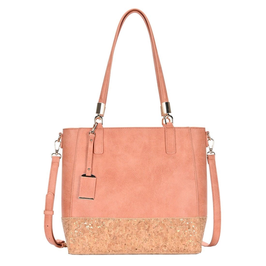 BGT84550 Monogrammable Cork Tote Bag - MiMi Wholesale