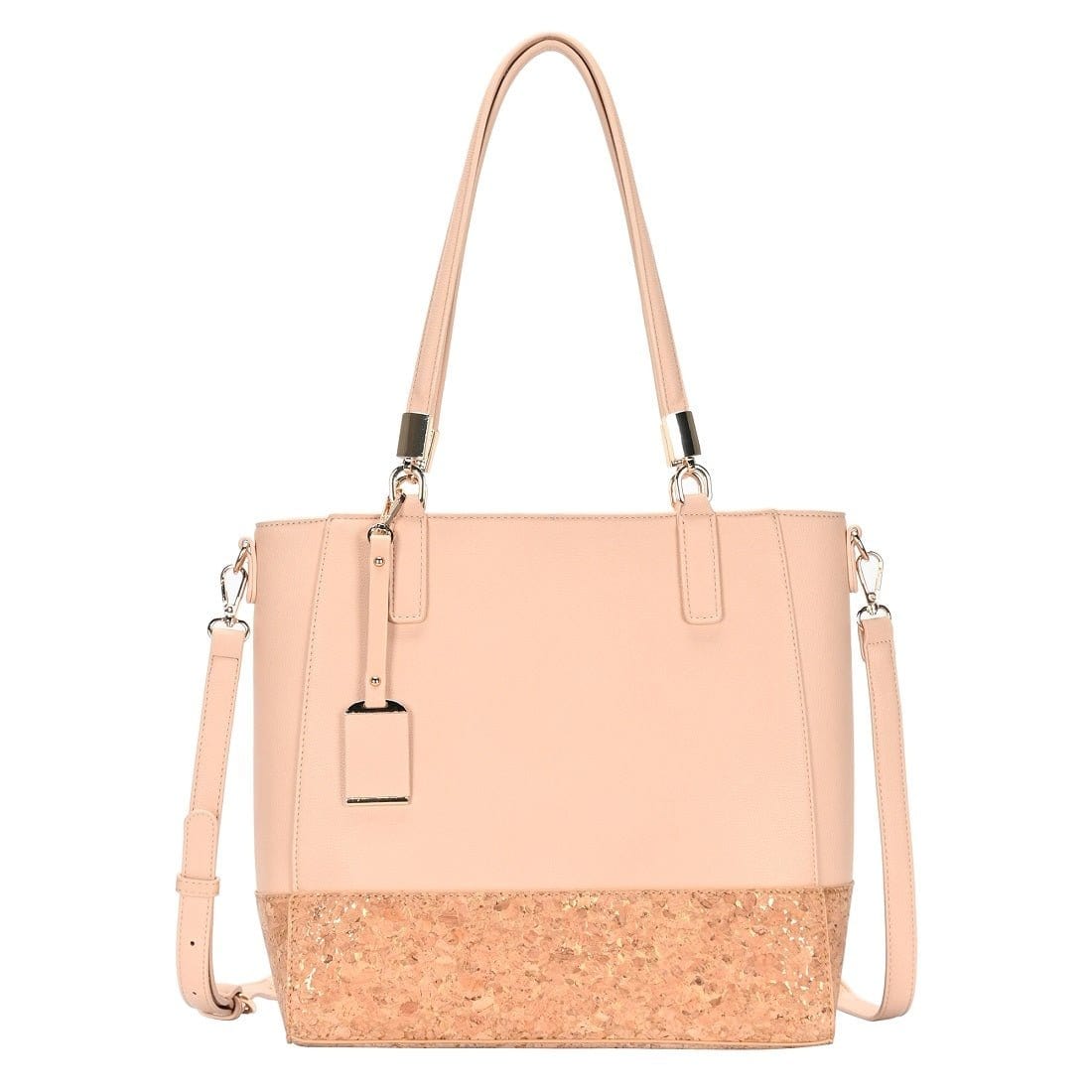 BGT84550 Monogrammable Cork Tote Bag - MiMi Wholesale