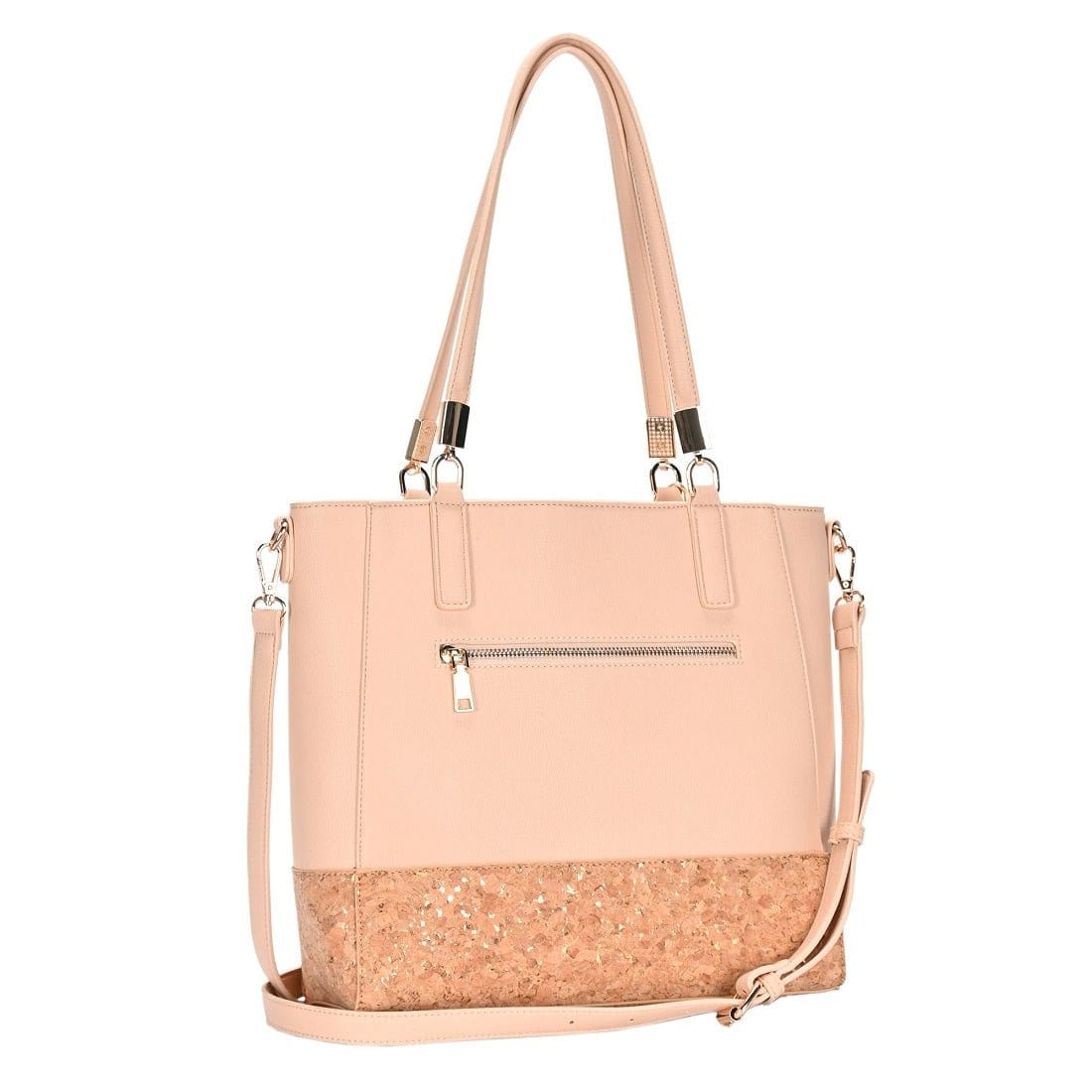 BGT84550 Monogrammable Cork Tote Bag - MiMi Wholesale