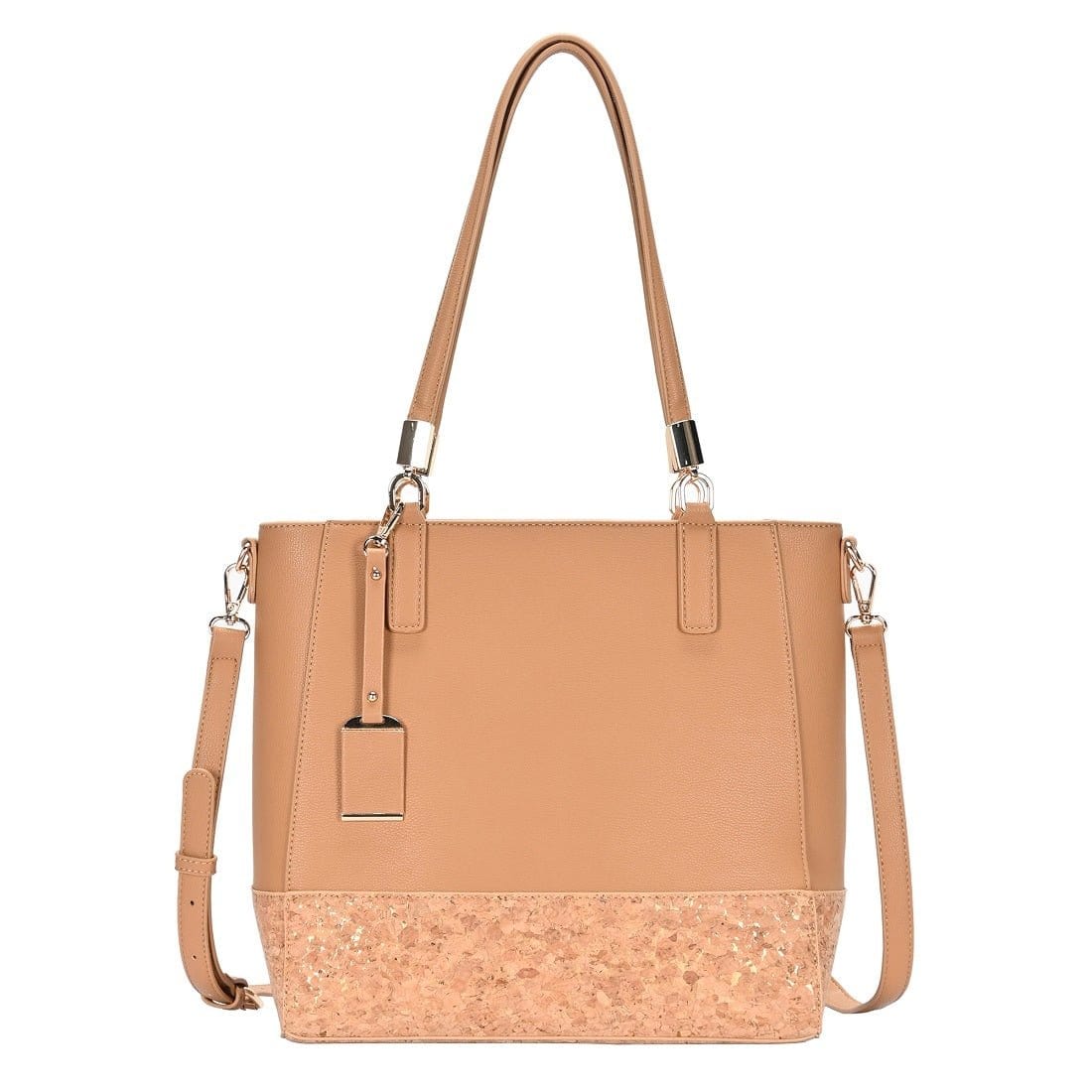 BGT84550 Monogrammable Cork Tote Bag - MiMi Wholesale