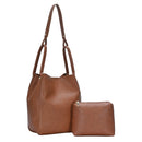 BGT85000 Soft Leather Double Handle Bucket Bag - MiMi Wholesale