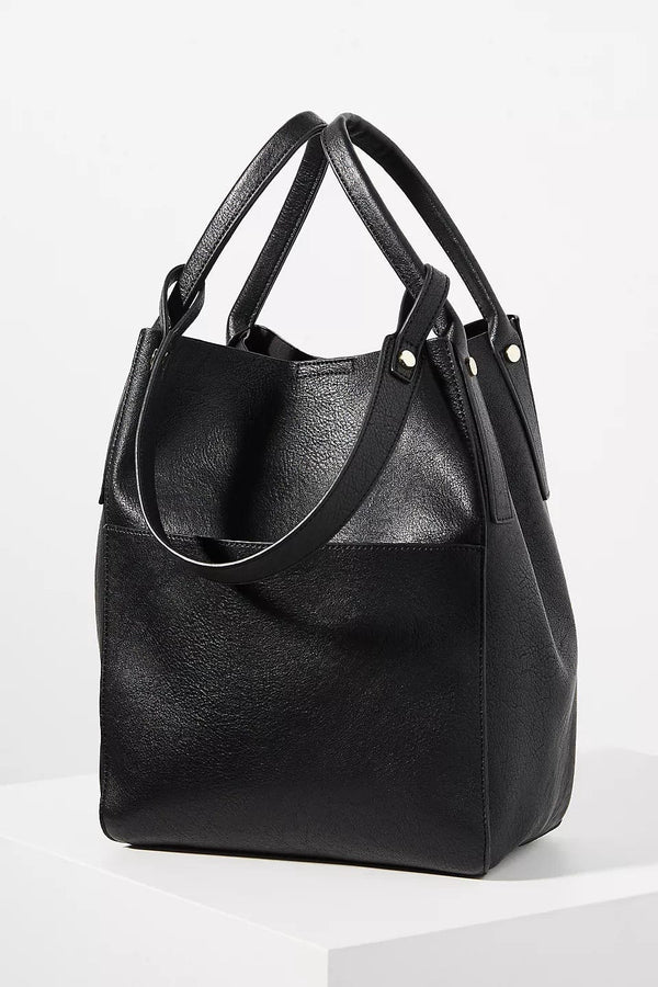 BGT85000 Soft Leather Double Handle Bucket Bag - MiMi Wholesale