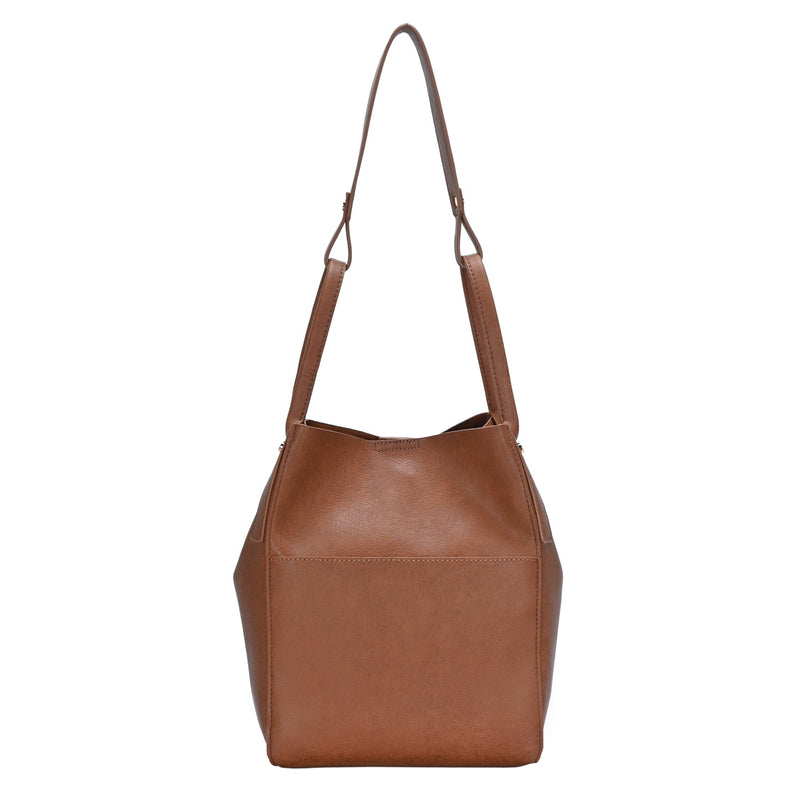 BGT85000 Soft Leather Double Handle Bucket Bag - MiMi Wholesale