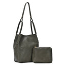 BGT85000 Soft Leather Double Handle Bucket Bag - MiMi Wholesale