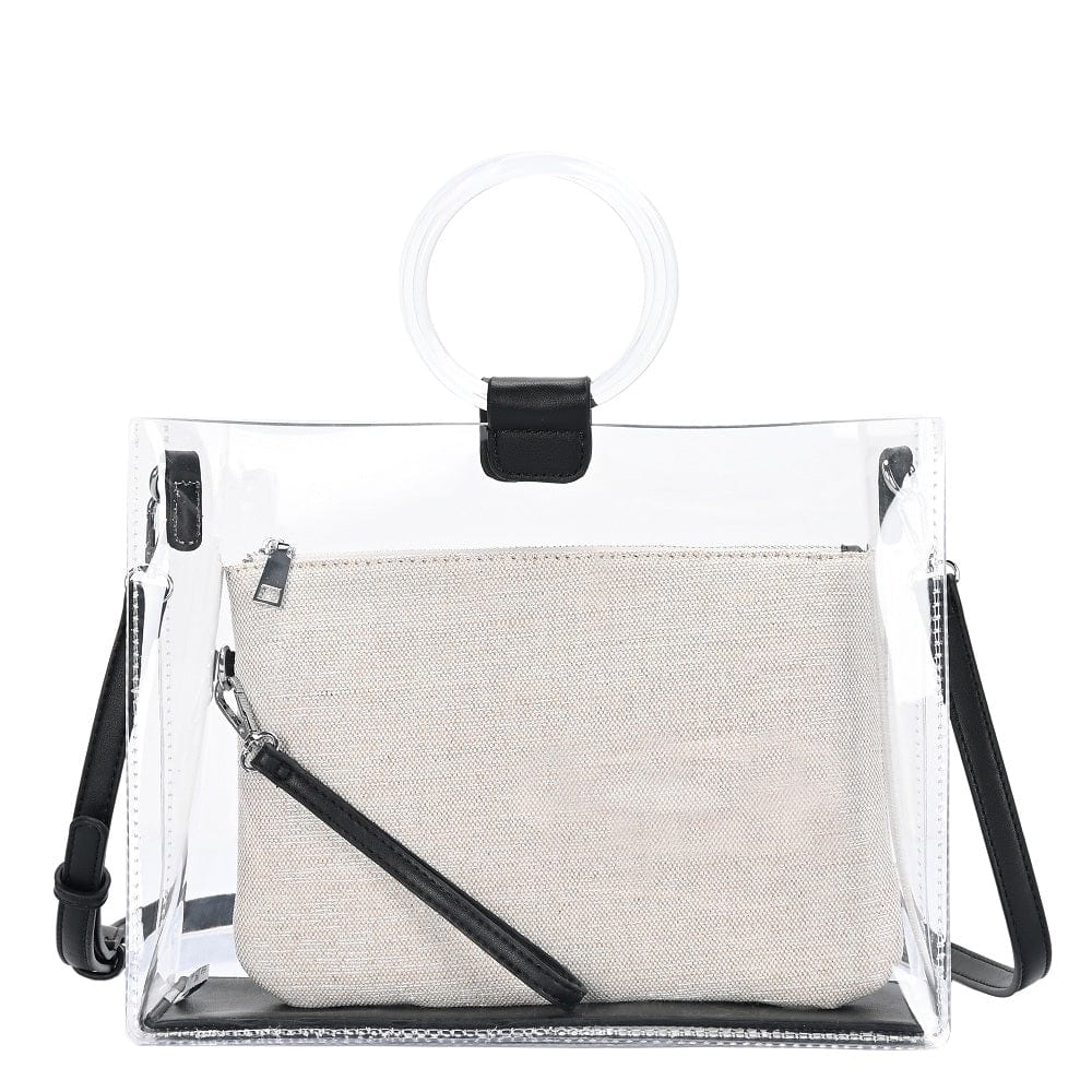 BGW2492 Clear Plastic Ring Handle Bag-in-a-Bag - MiMi Wholesale