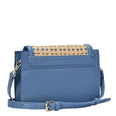 BGW4507 Rattan Leather Trim Crossbody - MiMi Wholesale