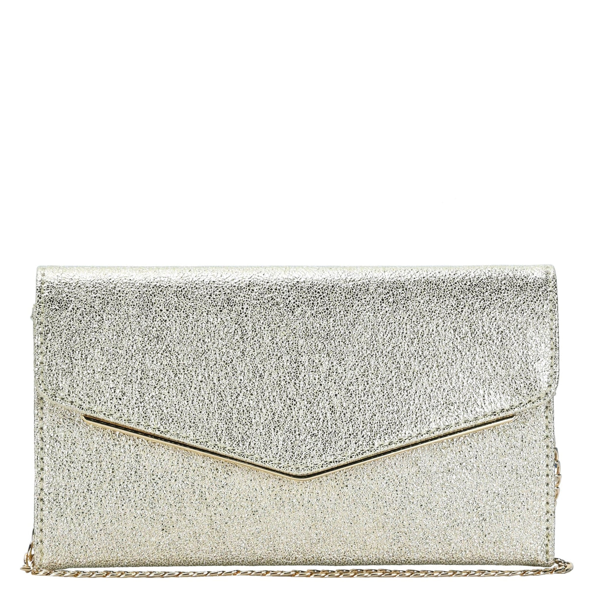 BGW47132 Sharice Envelope Clutch With Chain Strap - MiMi Wholesale