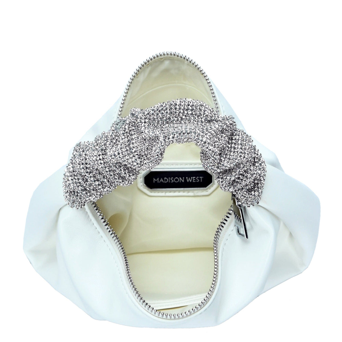 BGW5820 Natalia Rhinestone Scrunchie Handle Mini Bag - MiMi Wholesale
