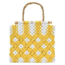BGW6613 Naomi Macrame Patterned Tote Bag - MiMi Wholesale