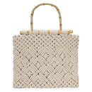 BGW6613 Naomi Macrame Patterned Tote Bag - MiMi Wholesale