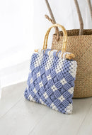 BGW6613 Naomi Macrame Patterned Tote Bag - MiMi Wholesale
