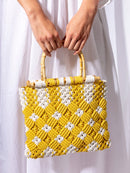 BGW6613 Naomi Macrame Patterned Tote Bag - MiMi Wholesale